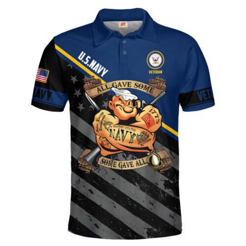 VETERAN UXVET56-NV Premium Polo Shirt