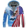 VETERAN UXVET83-AM Premium Heavy Fleece Zip Hoodie