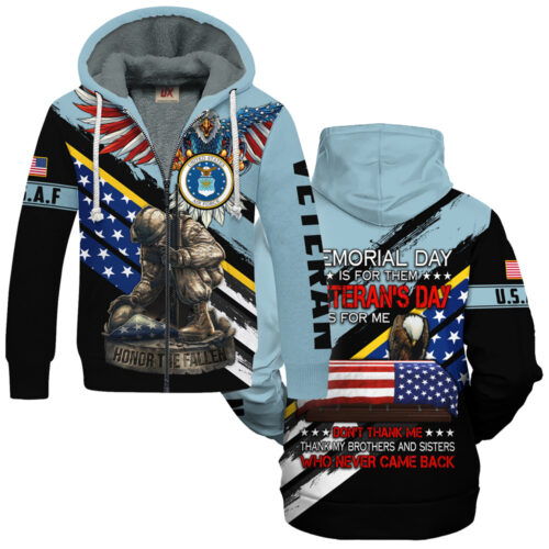 VETERAN UXVET53A-NV Premium Heavy Fleece Zip Hoodie