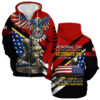 VETERAN UXVET53A-VTR Premium Heavy Fleece Zip Hoodie