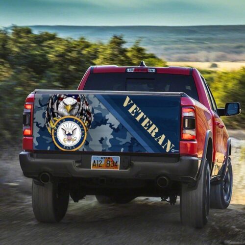 U.S. Navy Veteran Truck Tailgate Decal Sticker Wrap Car Accessories