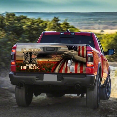 U.S. Veteran I Walked The Walk Truck Tailgate Wrap Car Accessories