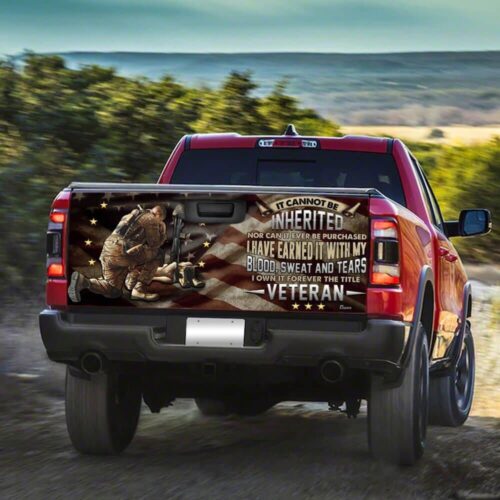 Proud United States Veteran Truck Tailgate Decal Sticker Wrap Car Accessories