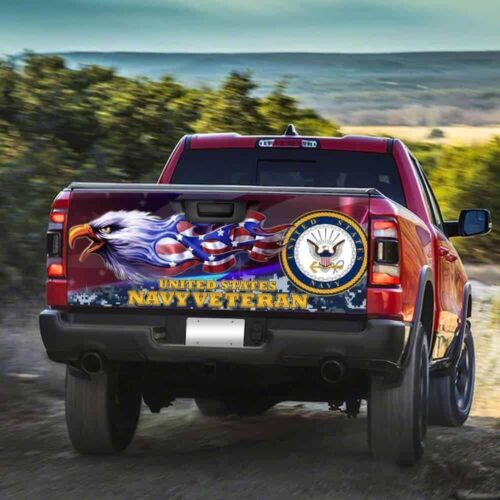 United States Navy Veteran American Truck Tailgate Decal Sticker Wrap Car Accessories