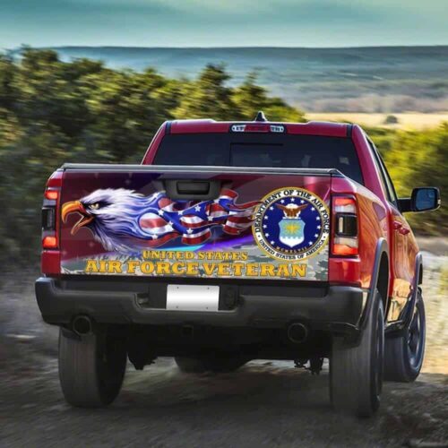 United States Air Force Veteran American Truck Tailgate Decal Sticker Wrap Car Accessories