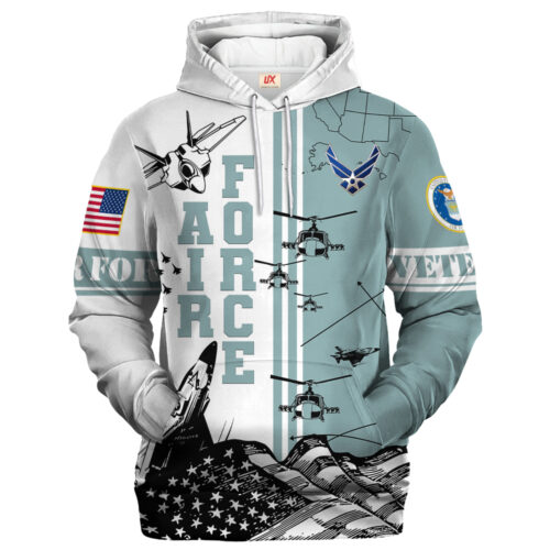 VETERAN UXVET25-AF Premium Microfleece Hoodie