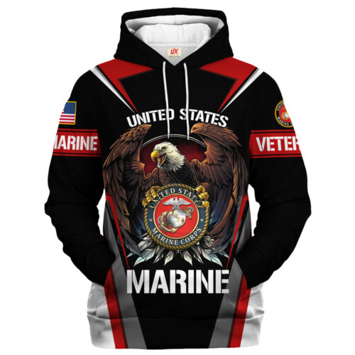 VETERAN UXVET23-MC Premium Microfleece Hoodie