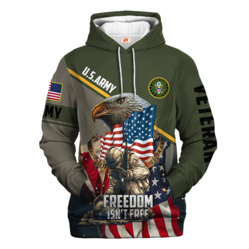 VETERAN UXVET32-AM Premium Microfleece Hoodie