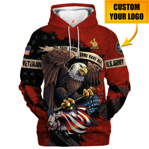 VETERAN UXVTR04-CR Premium Microfleece Hoodie