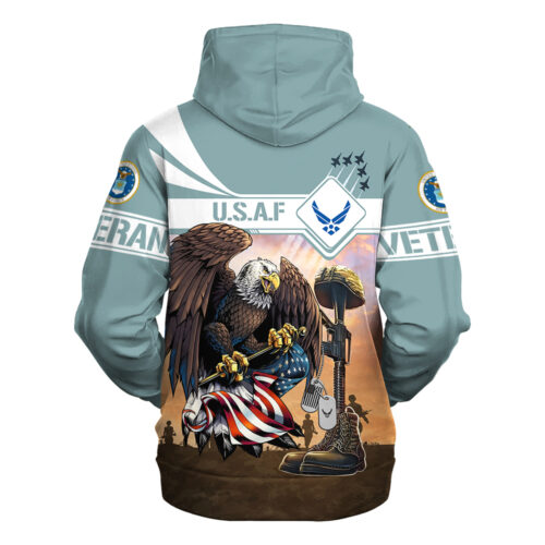 VETERAN UXVET30-AF Premium Heavy Fleece Zip Hoodie