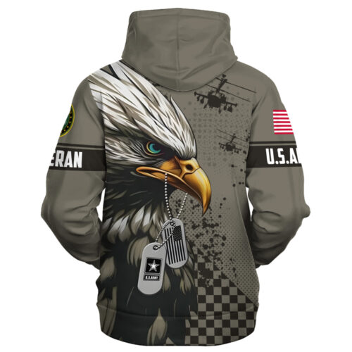 VETERAN UXVET18-AM Premium Microfleece Hoodie