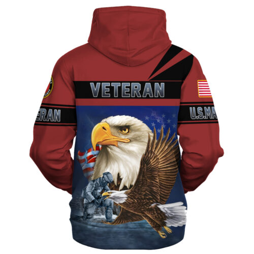 VETERAN UXVET31-MC Premium Heavy Fleece Zip Hoodie