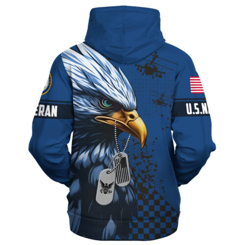 VETERAN UXVET18-NV Premium Heavy Fleece Zip Hoodie