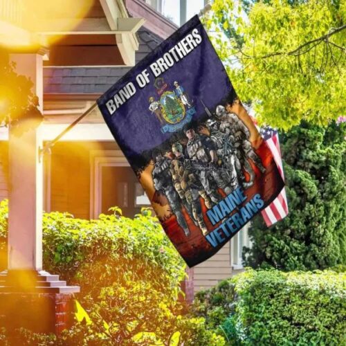 Band Of Brothers Maine Veterans Flag