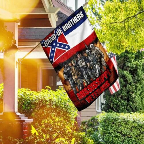 Band Of Brothers Mississippi Veterans Flag