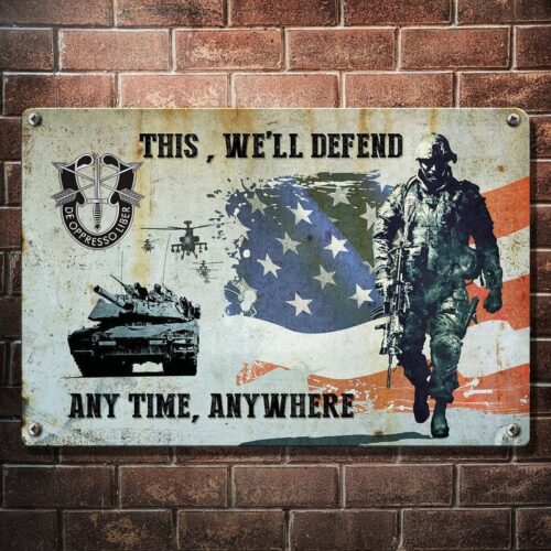 US Army Special Forces Metal Sign