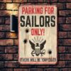 Us Navy Shellback Metal Sign