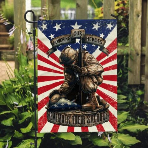 Honoring Our Heroes Remember Their Sacrifice US Veteran Memorial Meaningful Veteran Flag