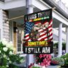 Home Of The Free Because Of The Brave Brother Combat Boot Gun Veteran Flag