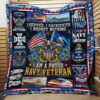 I Have Done Things That Haunt Me At Night. Proud U.S. Veteran Quilt Blanket