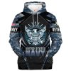 VETERAN UXVET27-VN Premium Microfleece Hoodie