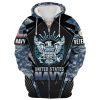 VETERAN UXVET27-VN Premium Microfleece Zip Hoodie