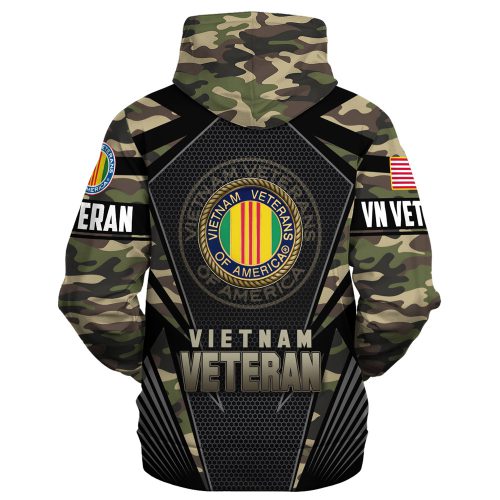 VETERAN UXVET27-VN Premium Heavy Fleece Zip Hoodie