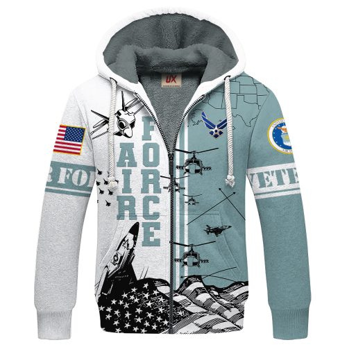 Copy of VETERAN UXVET25-AF Premium Heavy Fleece Zip Hoodie