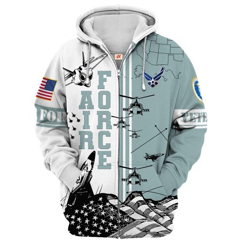 Copy of VETERAN UXVET25-AF Premium Microfleece Zip Hoodie