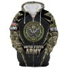 VETERAN UXVET27-AM Premium Microfleece Zip Hoodie