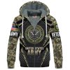 VETERAN UXVET27-AM Premium Heavy Fleece Zip Hoodie