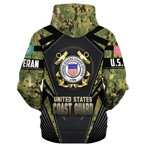 VETERAN UXVET27-CG Premium Microfleece Hoodie