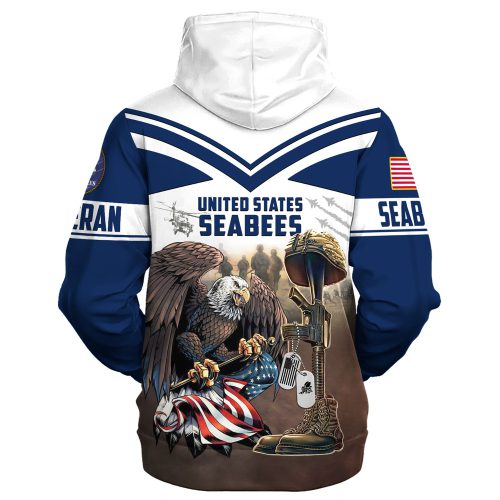 VETERAN UXVET28-SB Premium Microfleece Zip Hoodie