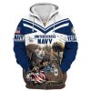 VETERAN UXVET28-SB Premium Microfleece Zip Hoodie