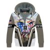 VETERAN UXVET28-NV Premium Heavy Fleece Zip Hoodie