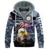 VETERAN UXVET18-AM Premium Heavy Fleece Zip Hoodie