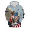 VETERAN UXVET32-MC Premium Microfleece Zip Hoodie