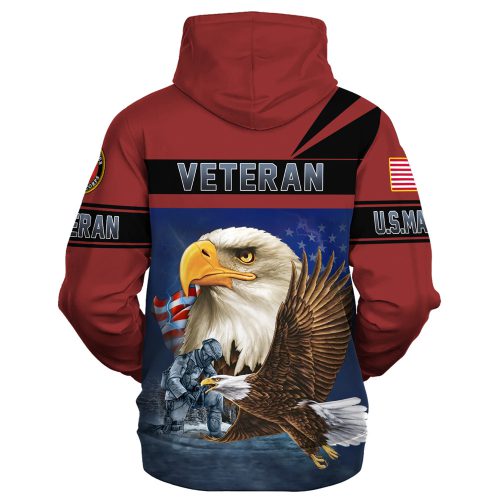 VETERAN UXVET31-MC Premium Heavy Fleece Zip Hoodie