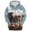 VETERAN UXVET31-AF Premium Microfleece Zip Hoodie