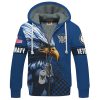 VETERAN UXVET30-AF Premium Heavy Fleece Zip Hoodie