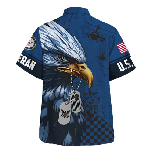 VETERAN UXVET18-NV Premium Hawaiian Shirt