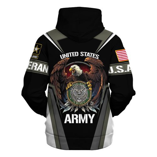 VETERAN UXVET23-AM Premium Microfleece Hoodie