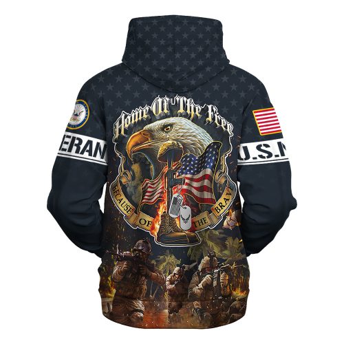 VETERAN UXVET39-NV Premium Microfleece Hoodie