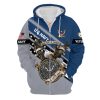 VETERAN UXVET38-NV Premium Microfleece Zip Hoodie