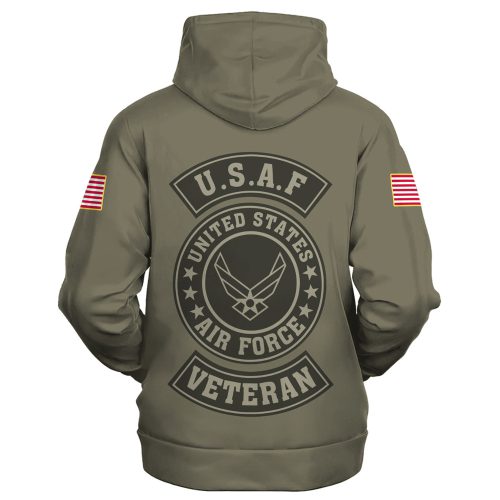 VETERAN UXVET38-AF Premium Heavy Fleece Zip Hoodie