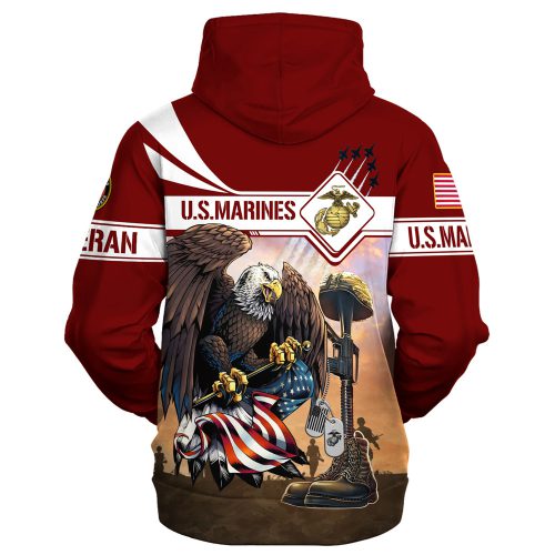 VETERAN UXVET30-MC Premium Microfleece Zip Hoodie