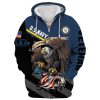 VETERAN UXVET30-MC Premium Microfleece Zip Hoodie