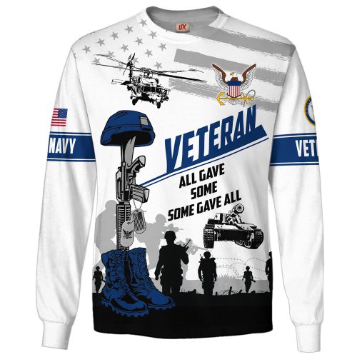 VETERAN UXVET86-NV Premium Microfleece Sweatshirt