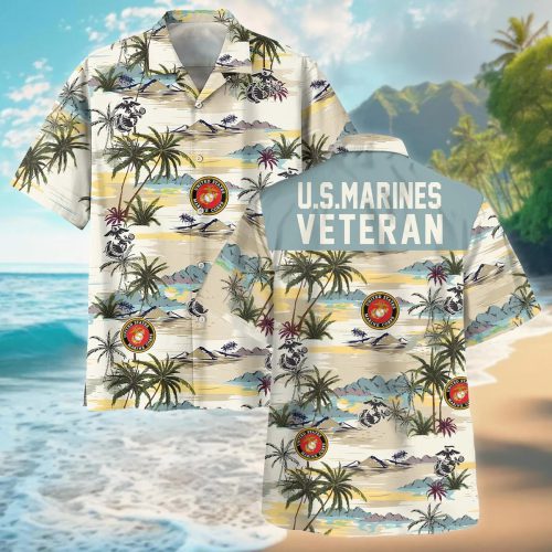 VETERAN UXVET94-MC Premium Hawaiian Shirt