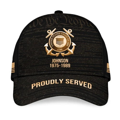 New Release! Personalized Gift U.S. Coast Guard All over Print Cap BLVTR300524A02CG